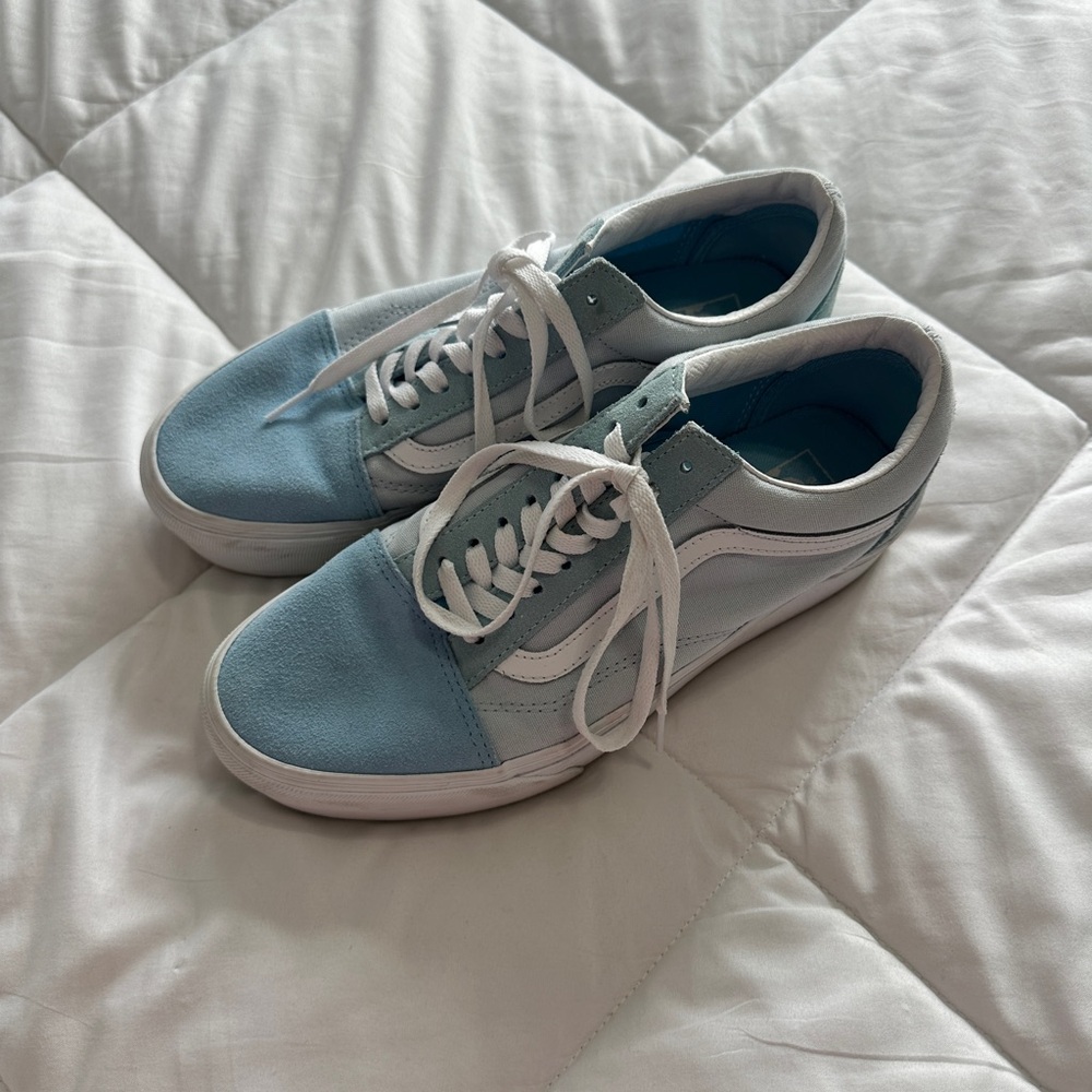 Vans Blue and White Women's Sneakers